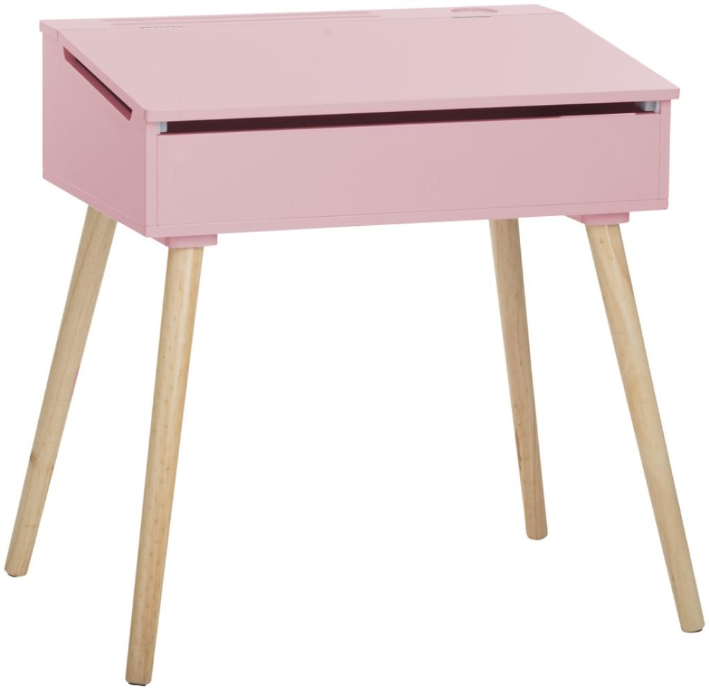 ATMOSPHERA – Schulschreibtisch, Notenständer, Holz, Höhe 62,4 cm, Rosa Bild 1