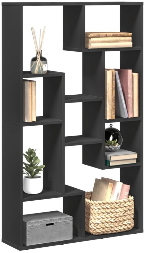 vidaXL Bücherregal Schwarz 72x20x120 cm Holzwerkstoff 858157 Bild 1