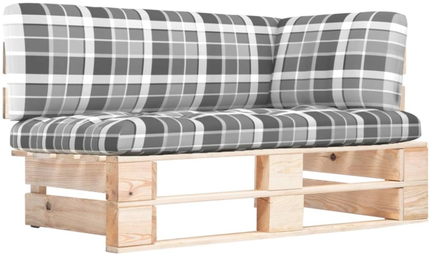 vidaXL Outdoor-Ecksofa Paletten Kiefernholz Imprägniert 3066614 Bild 1