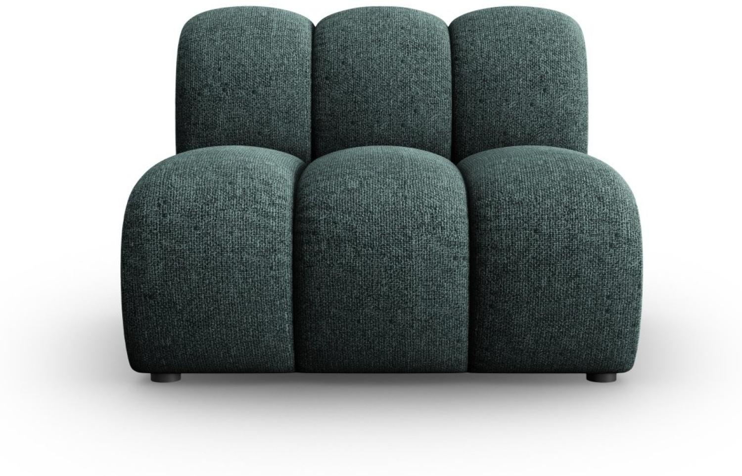 Micadoni Modul Armlos Lupine 1-Sitzer Chenille Petrol Bild 1