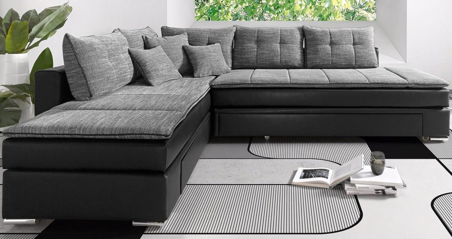 INOSIGN Ecksofa Night & Day L-Form mit Dauer-Schlaffunktion ohne Armlehnen, mit Boxspring-Bettfunktion 180x200 cm und Bettkasten, Dauerschläfer! Bild 1