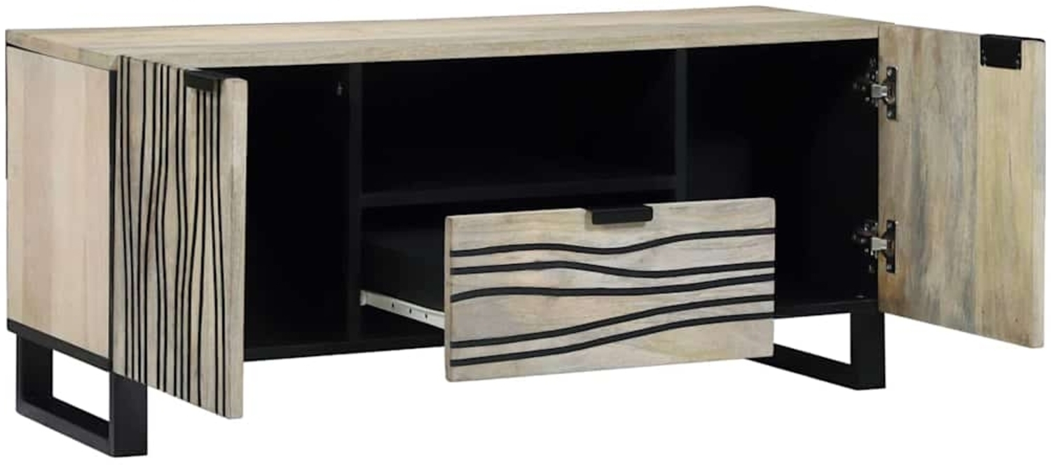 vidaXL TV-Einheiten mit Schubladen Weiß 105 x 33 x 46 cm Holzwerkstoff 4017986 Bild 1