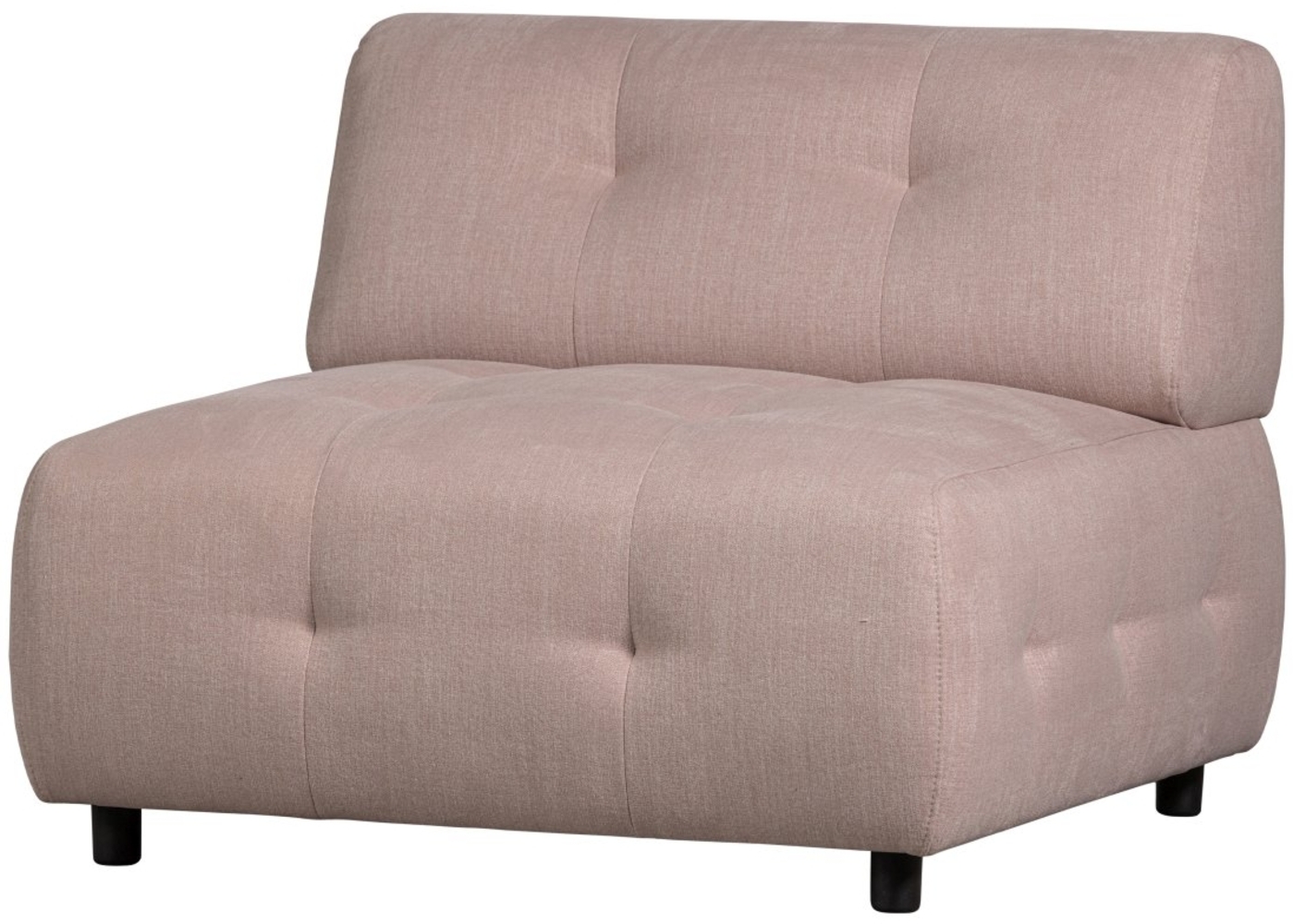 Modulsofa Louis Element aus Flachgewebe, Rosa Bild 1