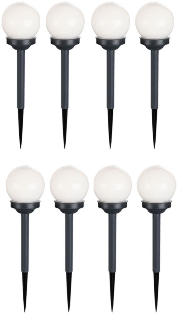 8er Set LED Solar Kugelleuchten für Ihren Außenbereich Bild 1