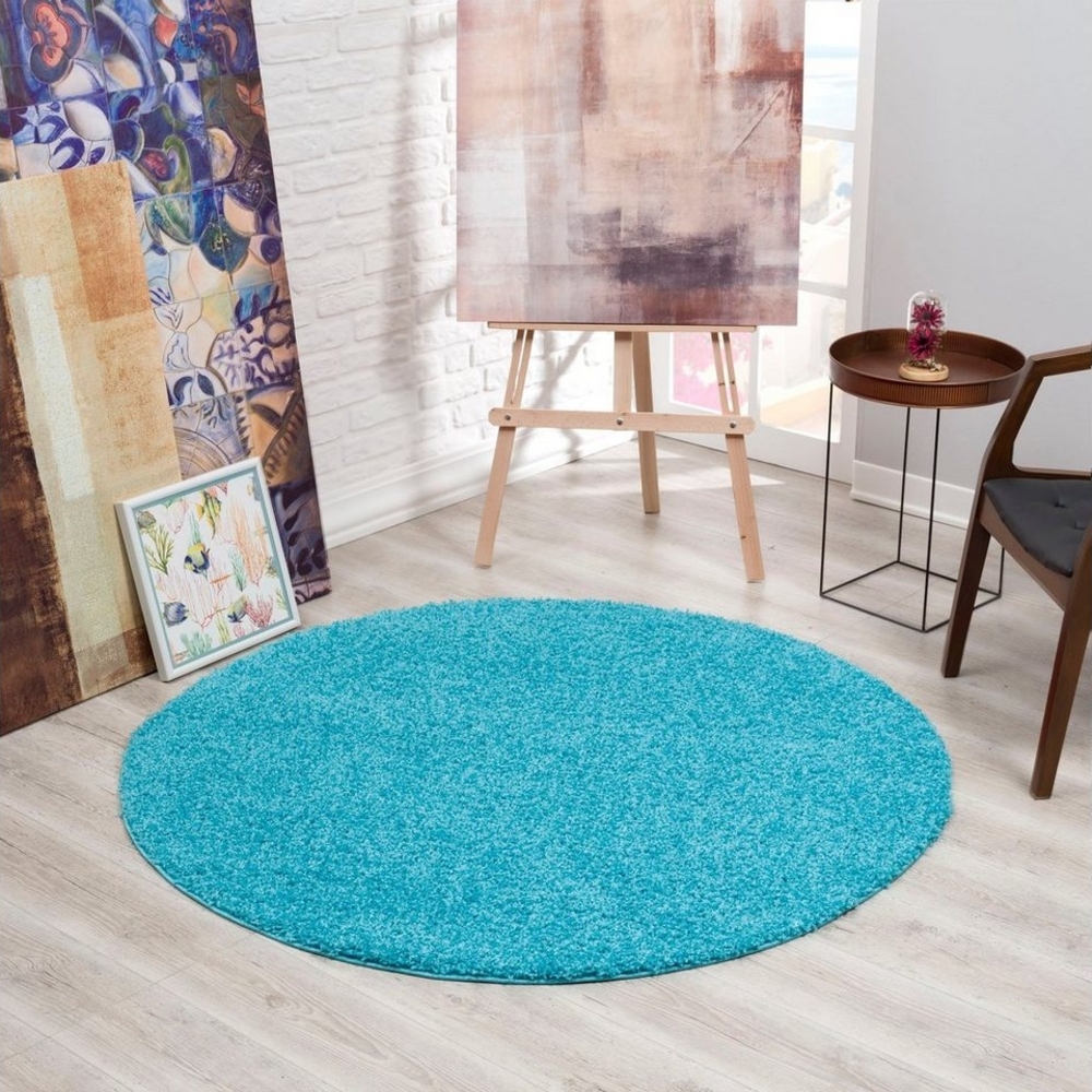 Sanat Hochflor-Teppich LOCA, rund, Höhe: 30 mm, Wohnzimmer, Langflor, Shaggy, Schlafzimmer Bild 1