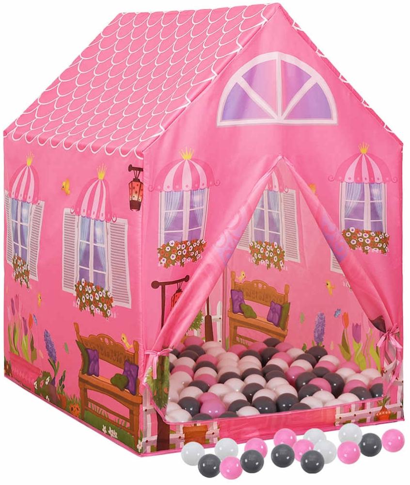 vidaXL Kinder-Spielzelt mit 250 Bällen Rosa 69x94x104 cm 3107750 Bild 1