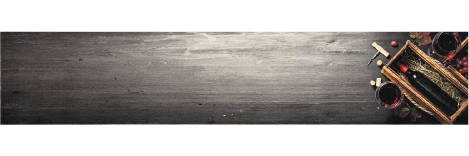 vidaXL Küchenteppich Waschbar Weinflasche 60x300 cm Samt 4005604 Bild 1