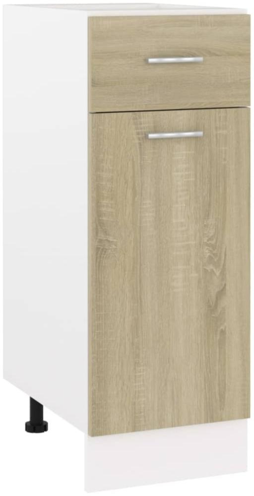 Schubunterschrank Sonoma-Eiche 30 x 46 x 81,5 cm Holzwerkstoff Bild 1