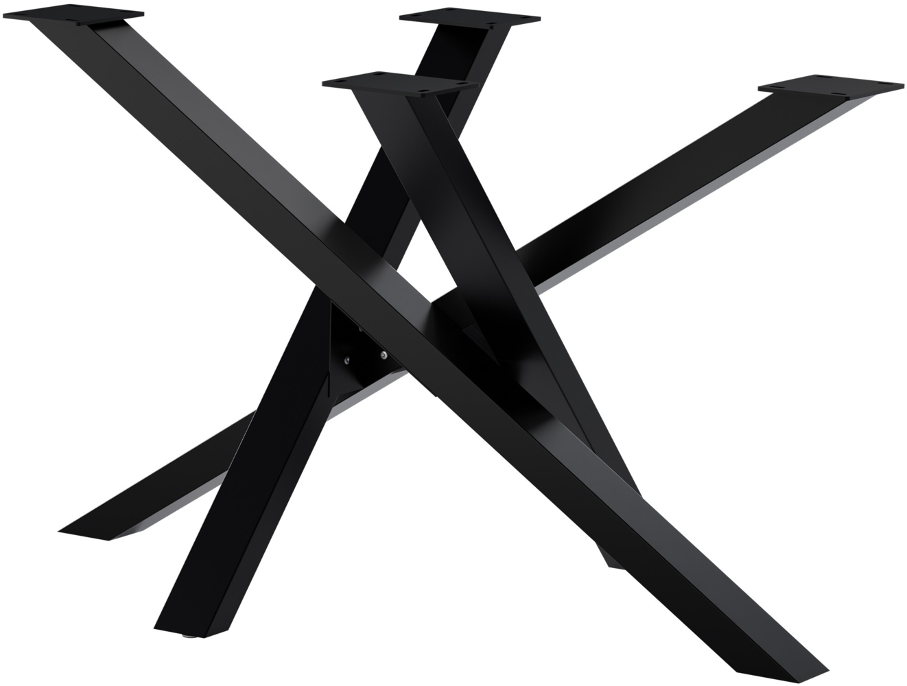 CLP Tischbeine Finney aus Stahl,schwarz 120x70x72 cm Bild 1