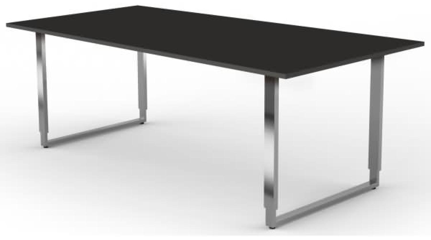 Kerkmann Schreibtisch Aveto Edelstahl XL BxT 200x100cm anthrazit Bild 1