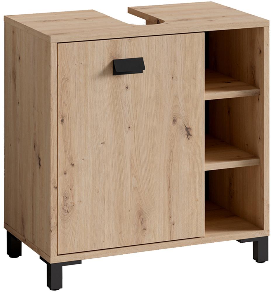Homexperts 'WANDA' Waschb.-U.-Schr, Holzwerkstoff Spanplatte Artisan Eiche, B 60 x H 62 x T 34 cm Bild 1