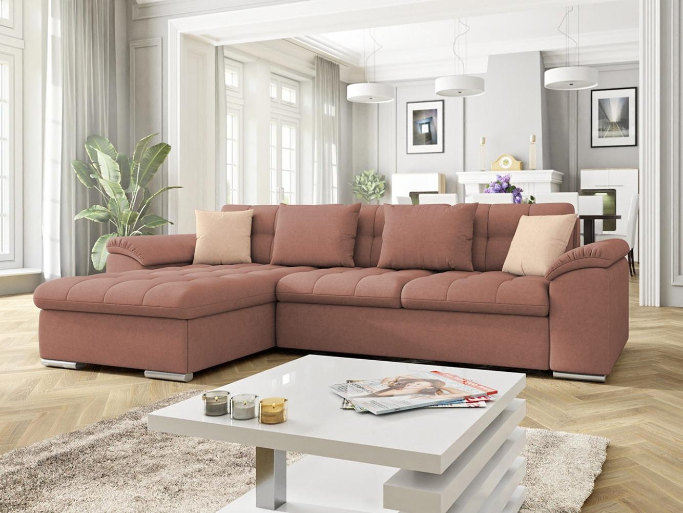 Ecksofa Diana, Seite: Links, Farbe: Uttario Velvet 2955 + Uttario Velvet 2955 + Uttario Velvet 2956 Bild 1