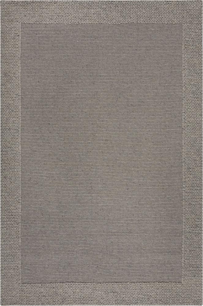 Kadima Design Exklusiver Wohnzimmerteppich "Calder", Wolle-Polyester-Mix, Farbe: Grau, 200x290 cm Bild 1