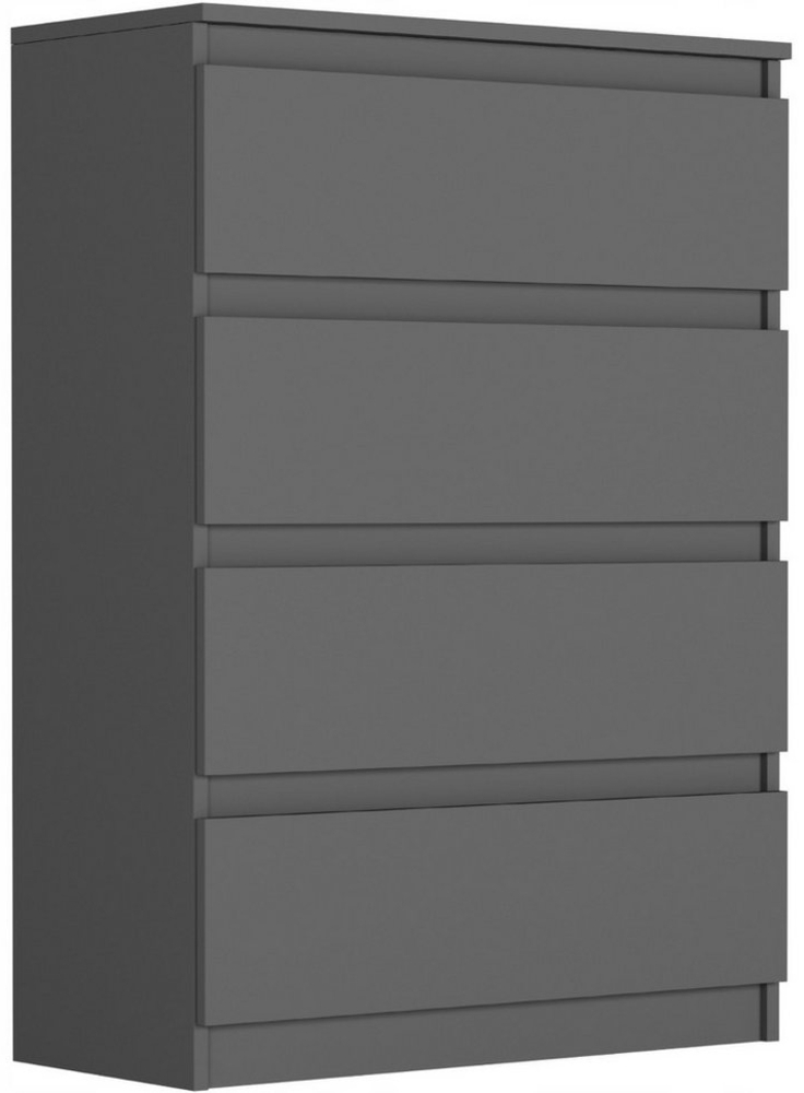 Home Collective Kommode mit Schubladen, optional Türen – Hochwertige Qualität, Anthrazit, 4 Schubladen, 70 × 98 × 40 cm Bild 1