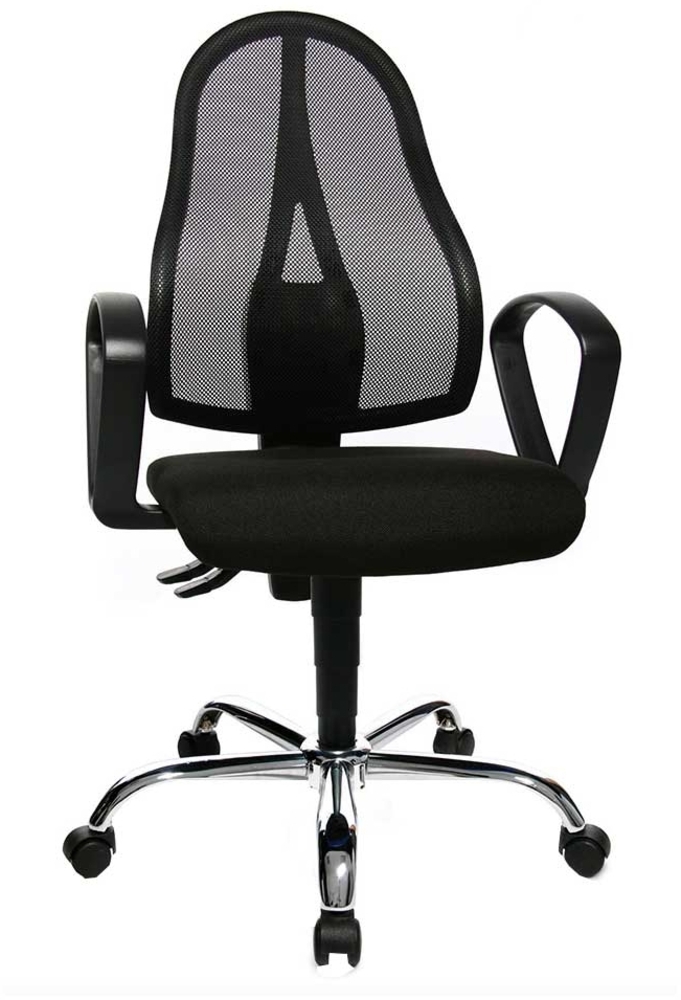 Drehstuhl Oslo / Open Point P Somo, Kunststoff, Metall, Stoff, Schwarz, 48 x 111 x 48 cm Bild 1