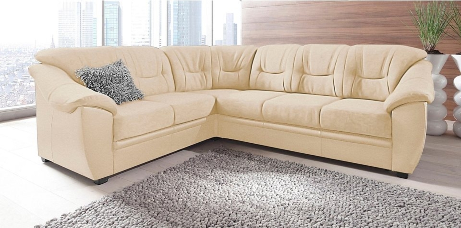 sit&more Ecksofa Savona L-Form, wahlweise mit Bettfunktion, inklusive Federkern, frei im Raum stellbar Bild 1