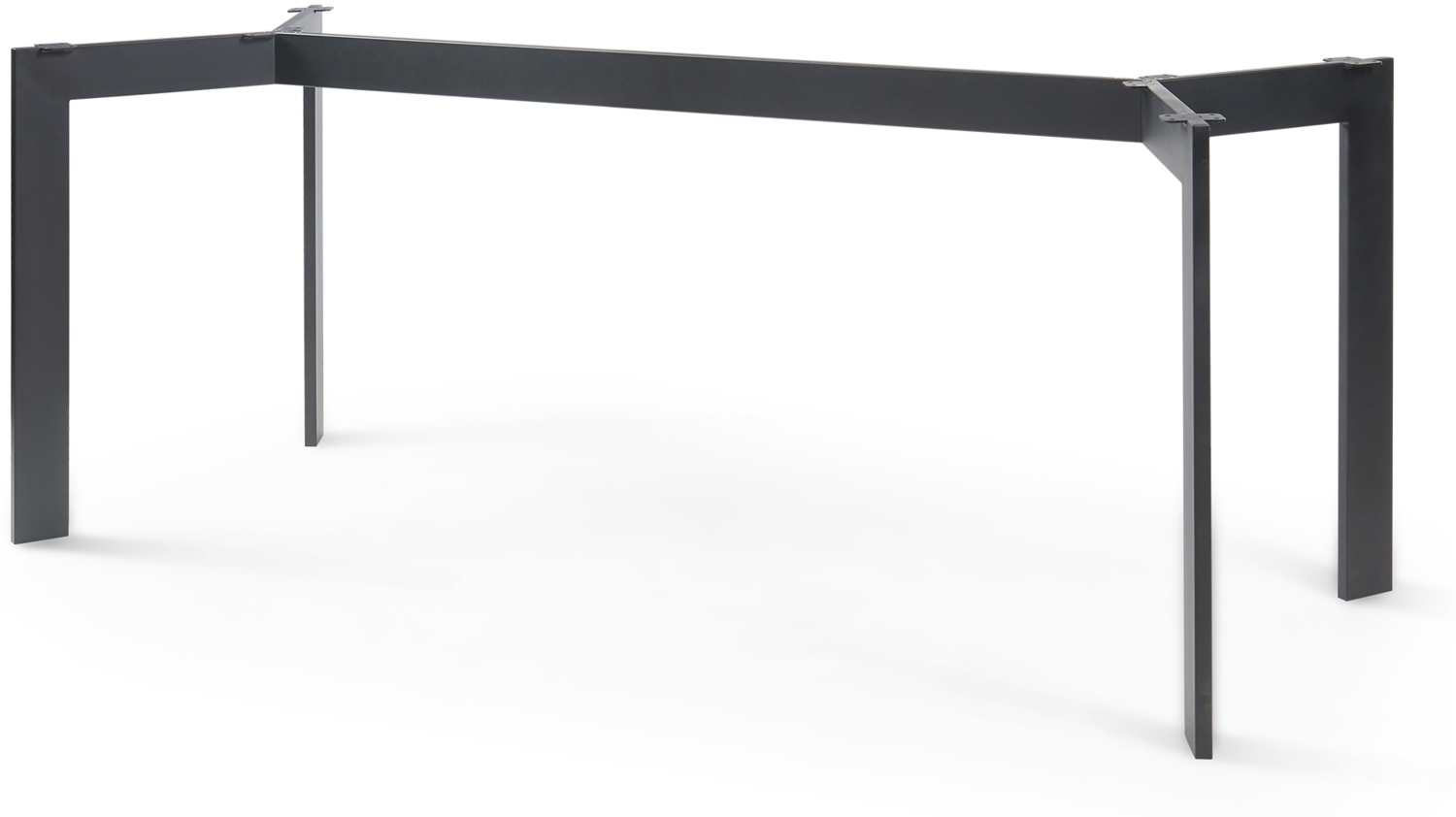 Tischgestell Verg Stahl 140x70x72 cm Schwarz [en. casa] Bild 1