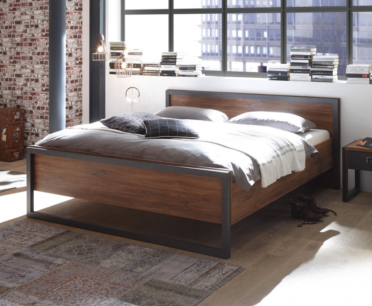 Doppelbett Detroit Bett Bettgestell 180x200cm stirling oak schiefer Bild 1