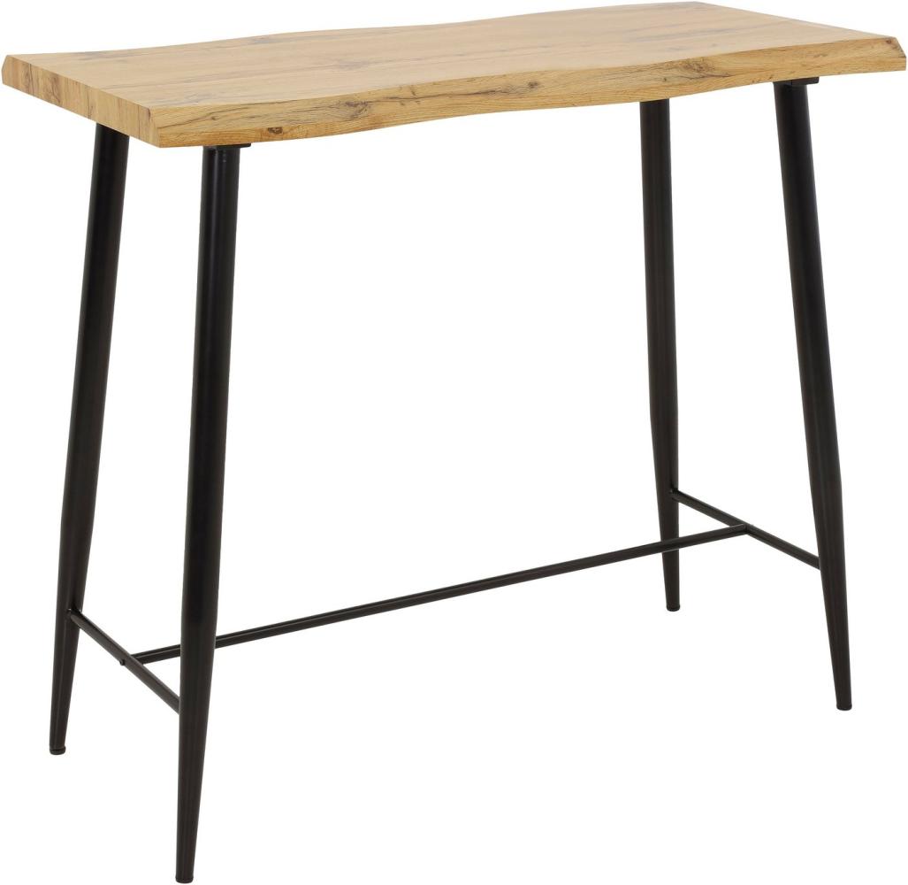 Apollo GABI Bartisch Baumkante, Bistrotisch, Holzwerkstoff, Wildeiche, 120x60cm Bild 1