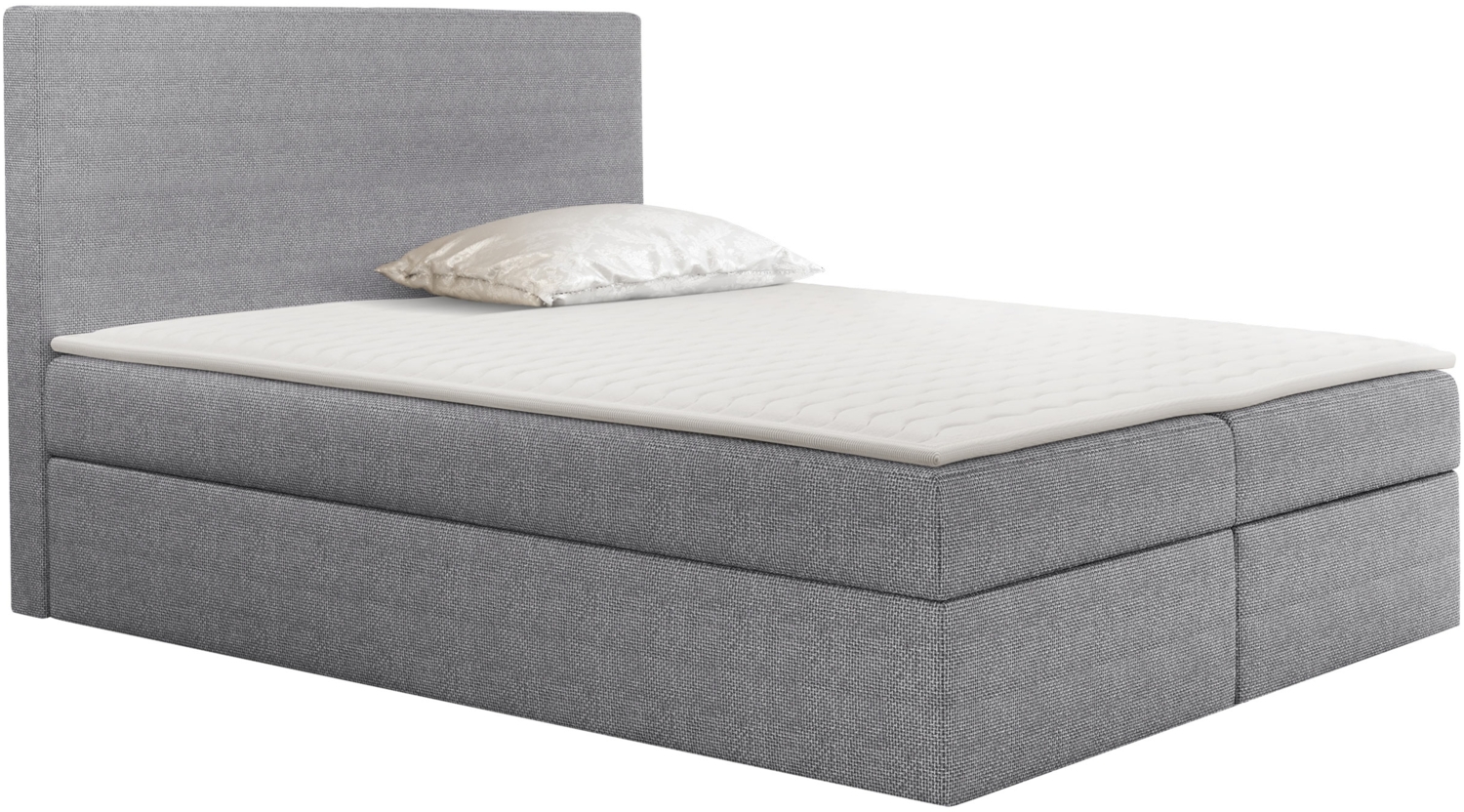 Boxspringbett Home, Grau, 200 x 200 cm Bild 1