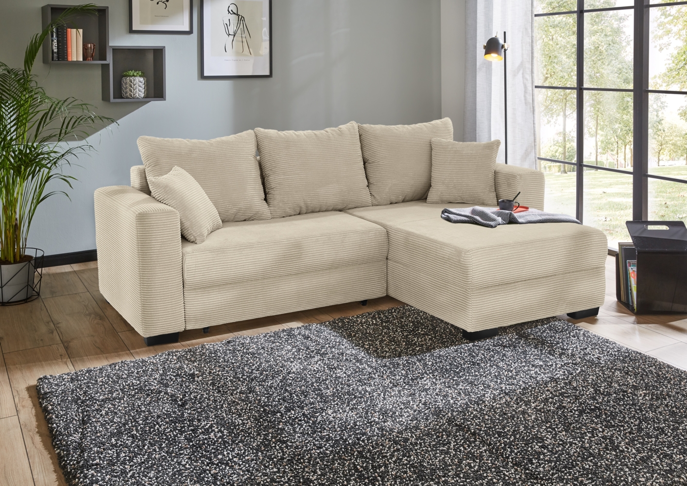 Job 'Elmau KPL' Wohnlandschaft, Cord light greige Bild 1