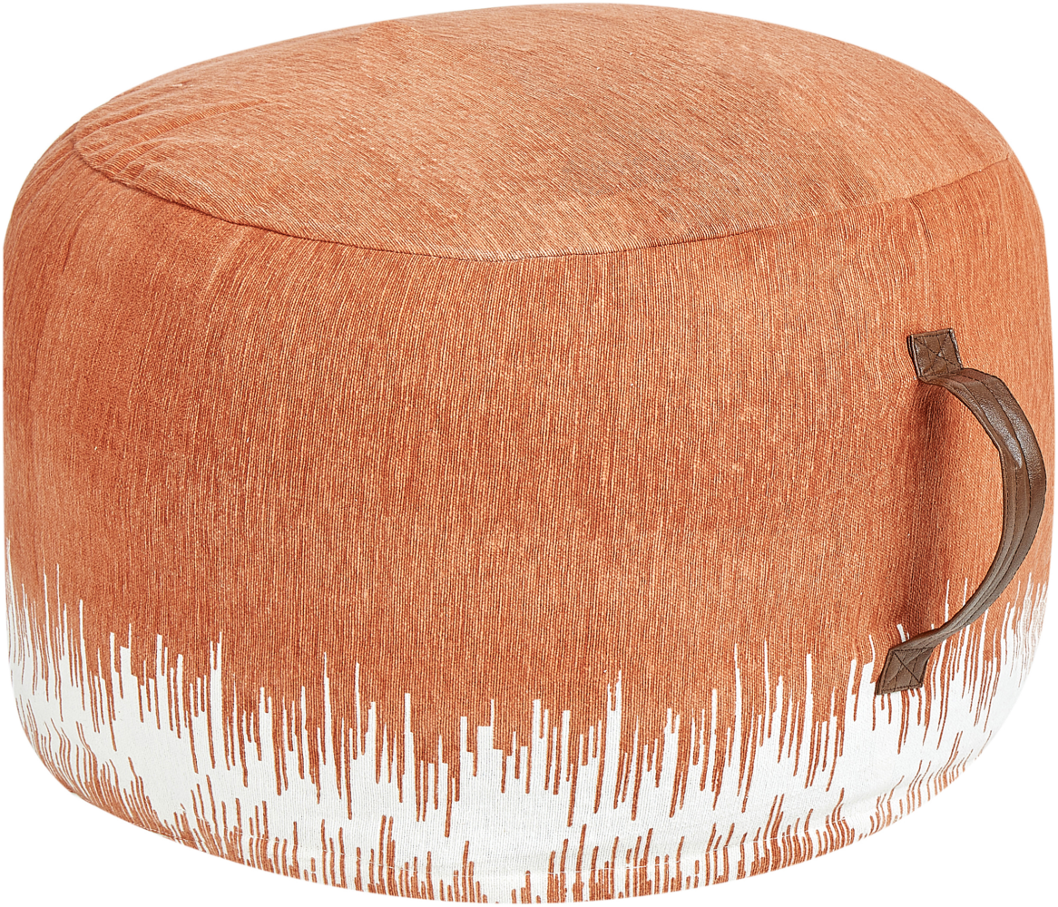 Pouf KAWAI Orange Baumwolle 50 cm 50 cm Bild 1