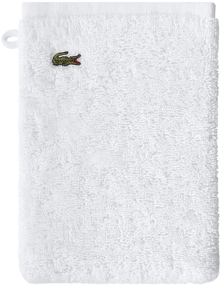 Lacoste Frottier Handtücher Lecroco|Waschhandschuh 15x21 cm| blancLacoste Frottier Handtücher Lecroco Bild 1