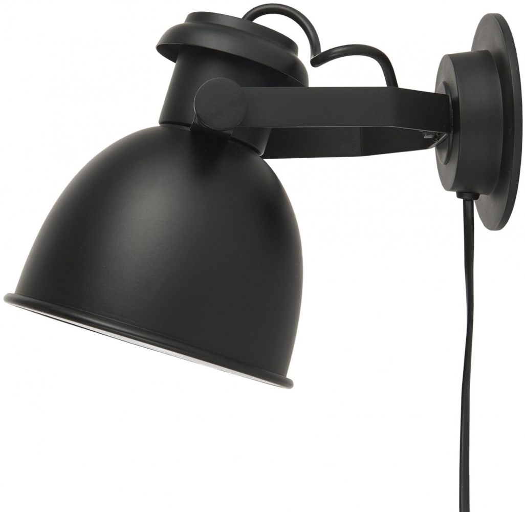 Ib Laursen - Wandlampe Wandleuchte Wandspot Lampe D 15cm Metall Schwarz 2850-24 Bild 1