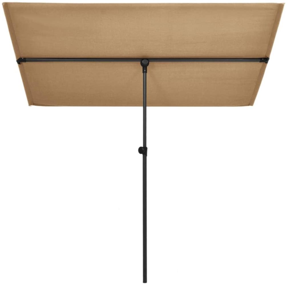 vidaXL Sonnenschirm mit Aluminium-Mast, 180x130 cm, Taupe Bild 1