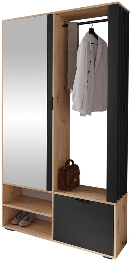 Garderobe-Set 'Raldento' Natur/Schwarz Bild 1