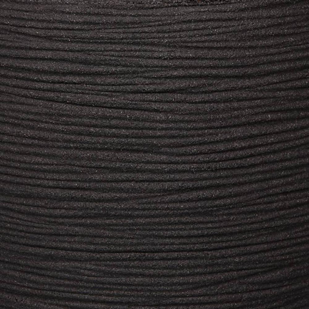 Capi Blumentopf Nature Rib Rund 43x41 cm Schwarz KBLR933 424234 Bild 1