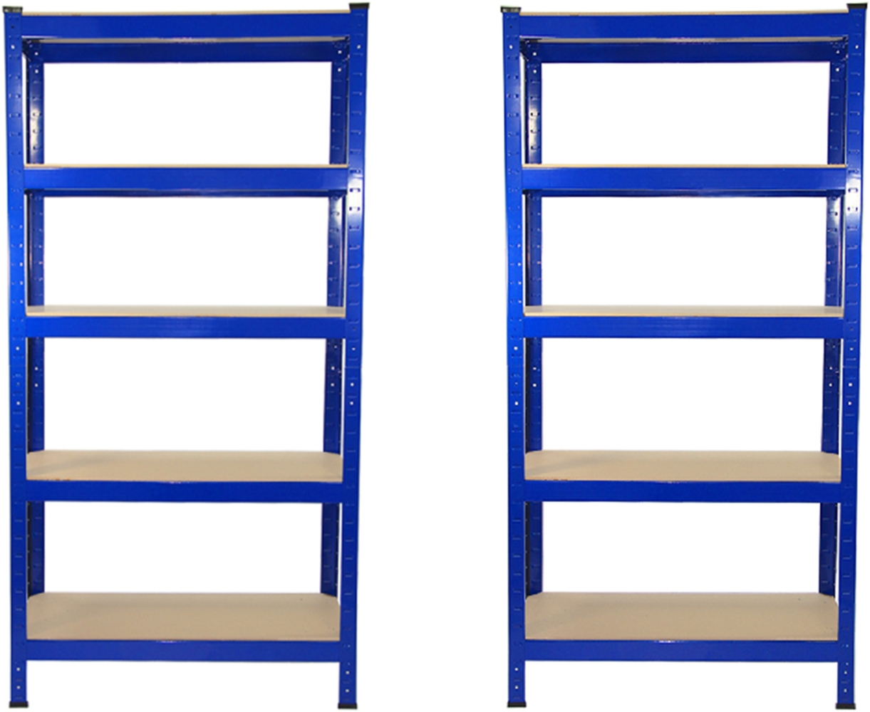 2 x T-RAX Blaue Lagerregale 75cm x 150cm x 30cm Bild 1