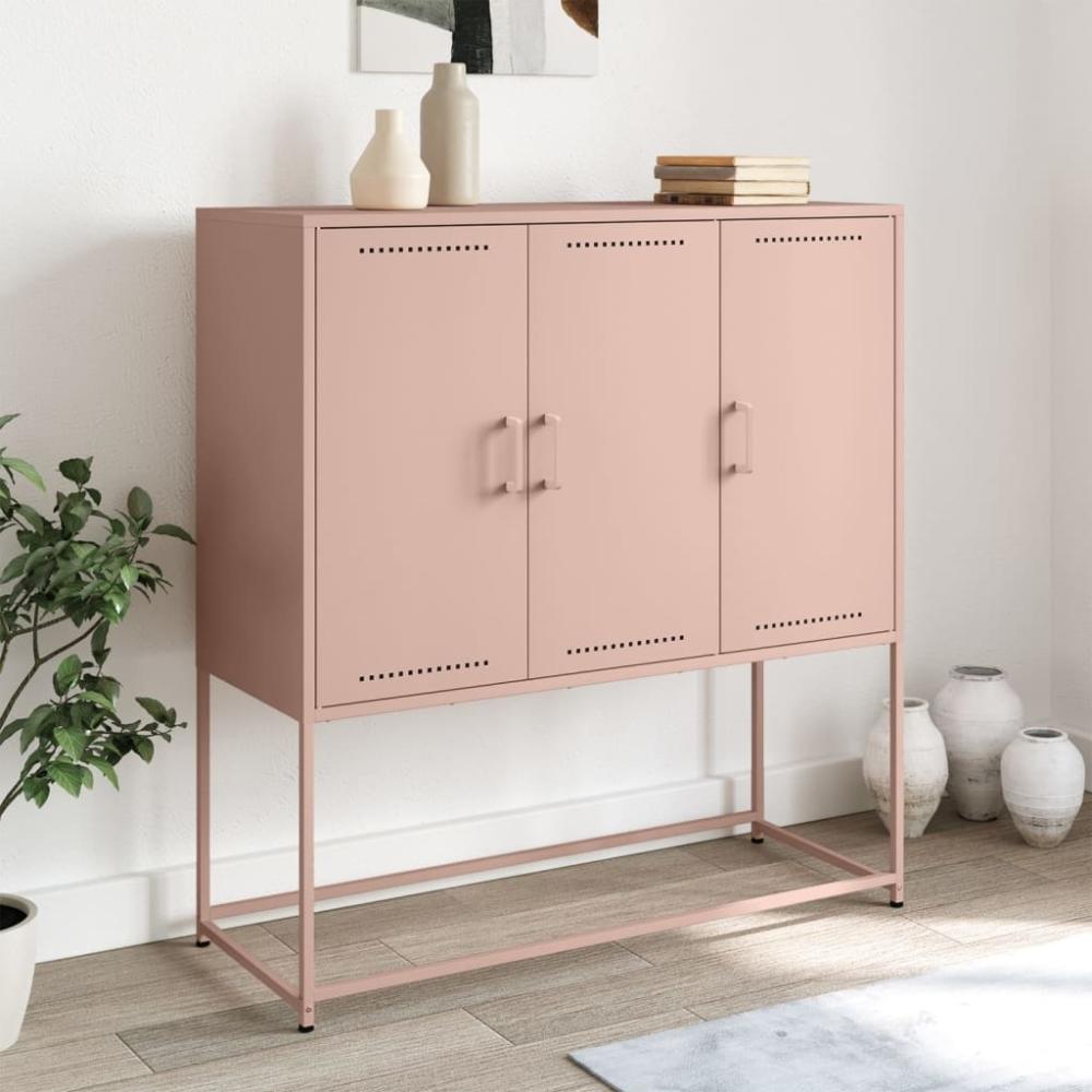 vidaXL Highboard Rosa 100,5x39x107 cm Stahl 846537 Bild 1