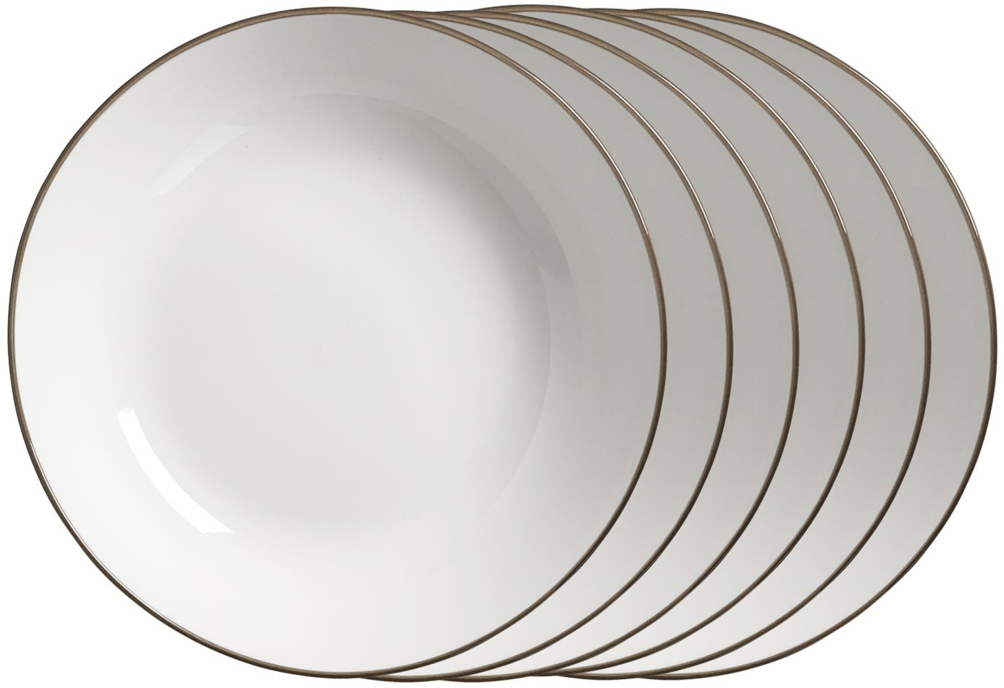 Ritzenhoff & Breker Adela Suppenteller ø 20 cm 6er Set - grau Bild 1