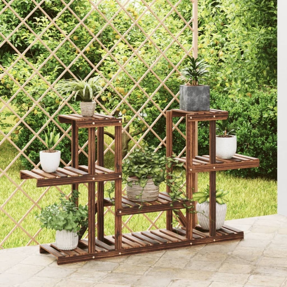vidaXL Blumenständer 110x25x73 cm Massivholz Tanne 362853 Bild 1