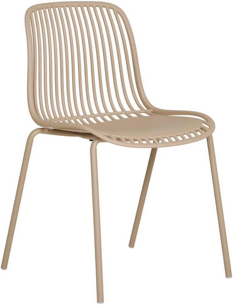Esszimmerstuhl, Polypropylen, stapelbar, Sand Bild 1