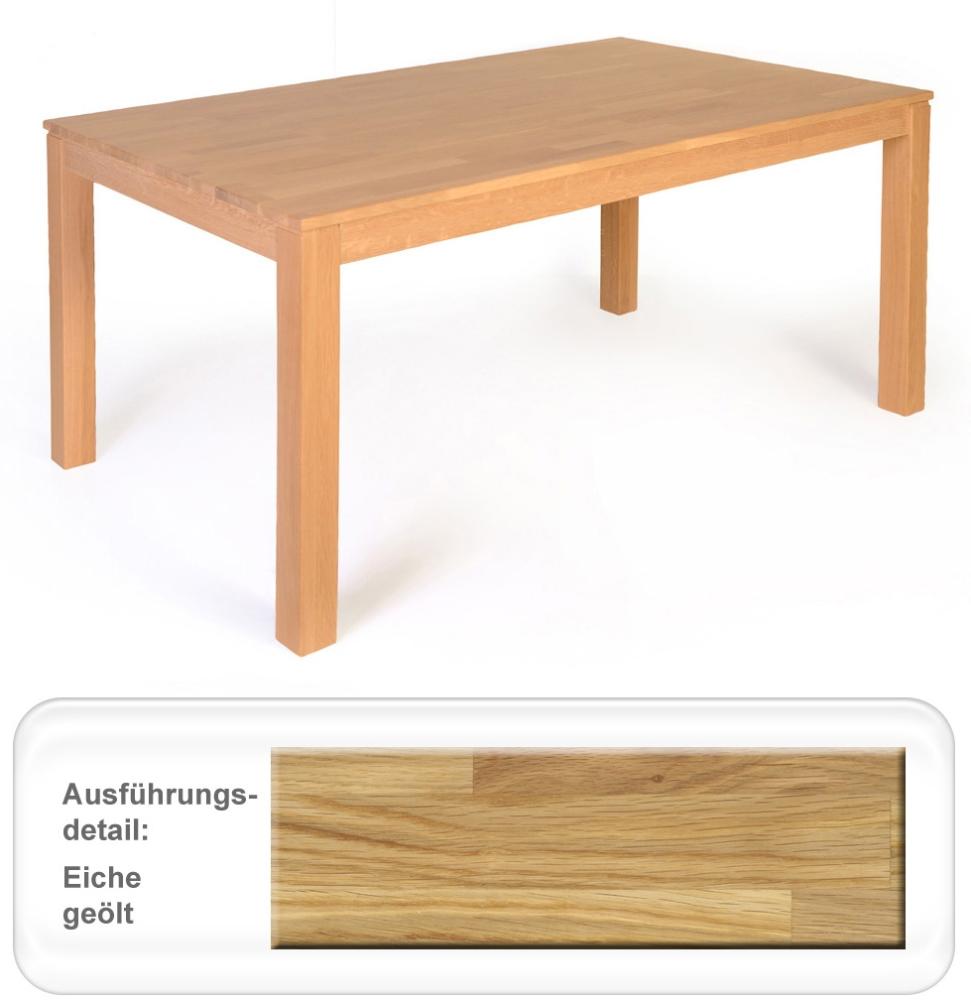 Esstisch Karlo XL 140(240)x90cm Ausziehtisch Eiche geölt Massivholz Bild 1