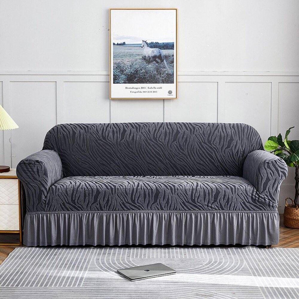 Coonoor Sofahusse Stretch Sofa überzug 1/2/3/4 Sitzer, Super Elastisch Sofabezug, Mit Armlehnen Waschbarer, kratzfester rutschfest Sofa Cover Bild 1