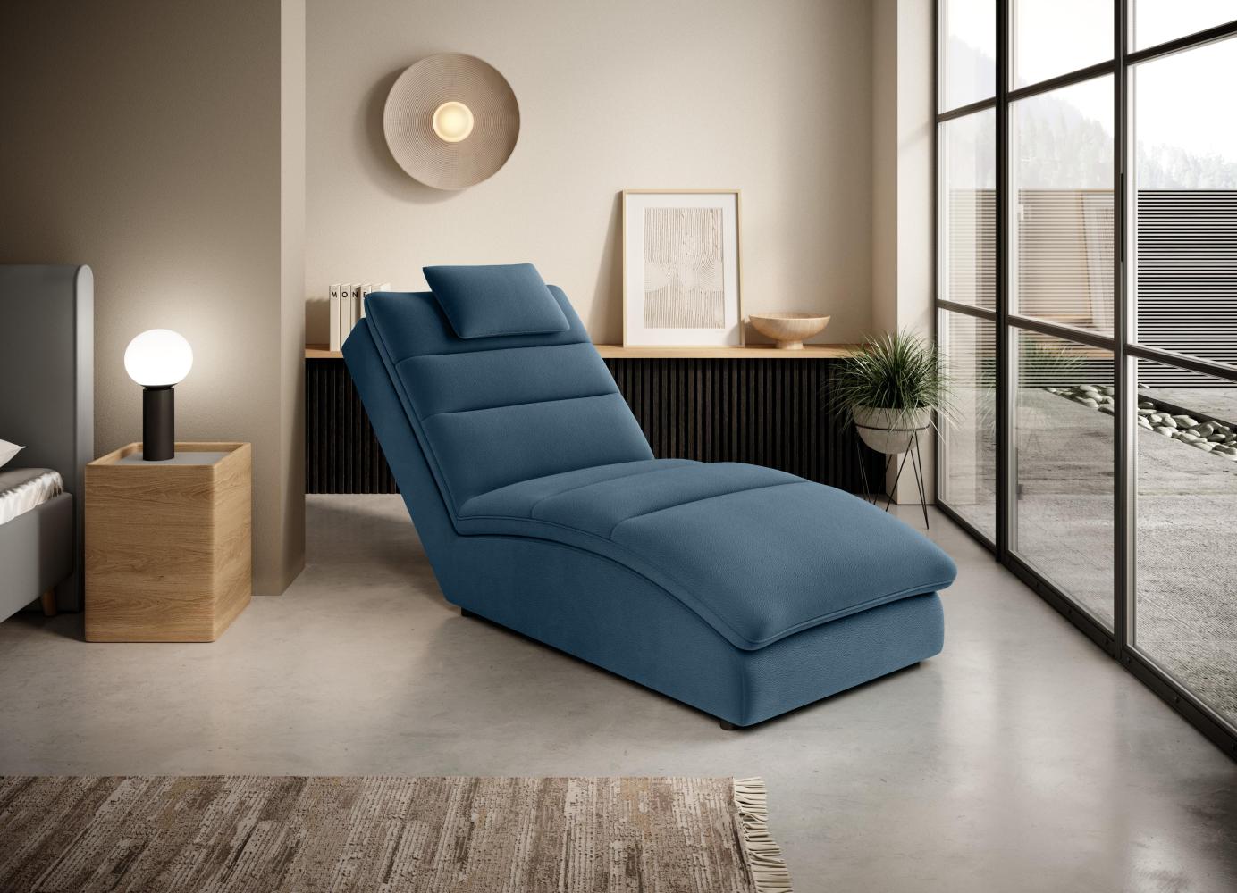 Wohnideebilder Taco Dunkelblau Chaiselongue CH-TAC-38SAV Bild 1