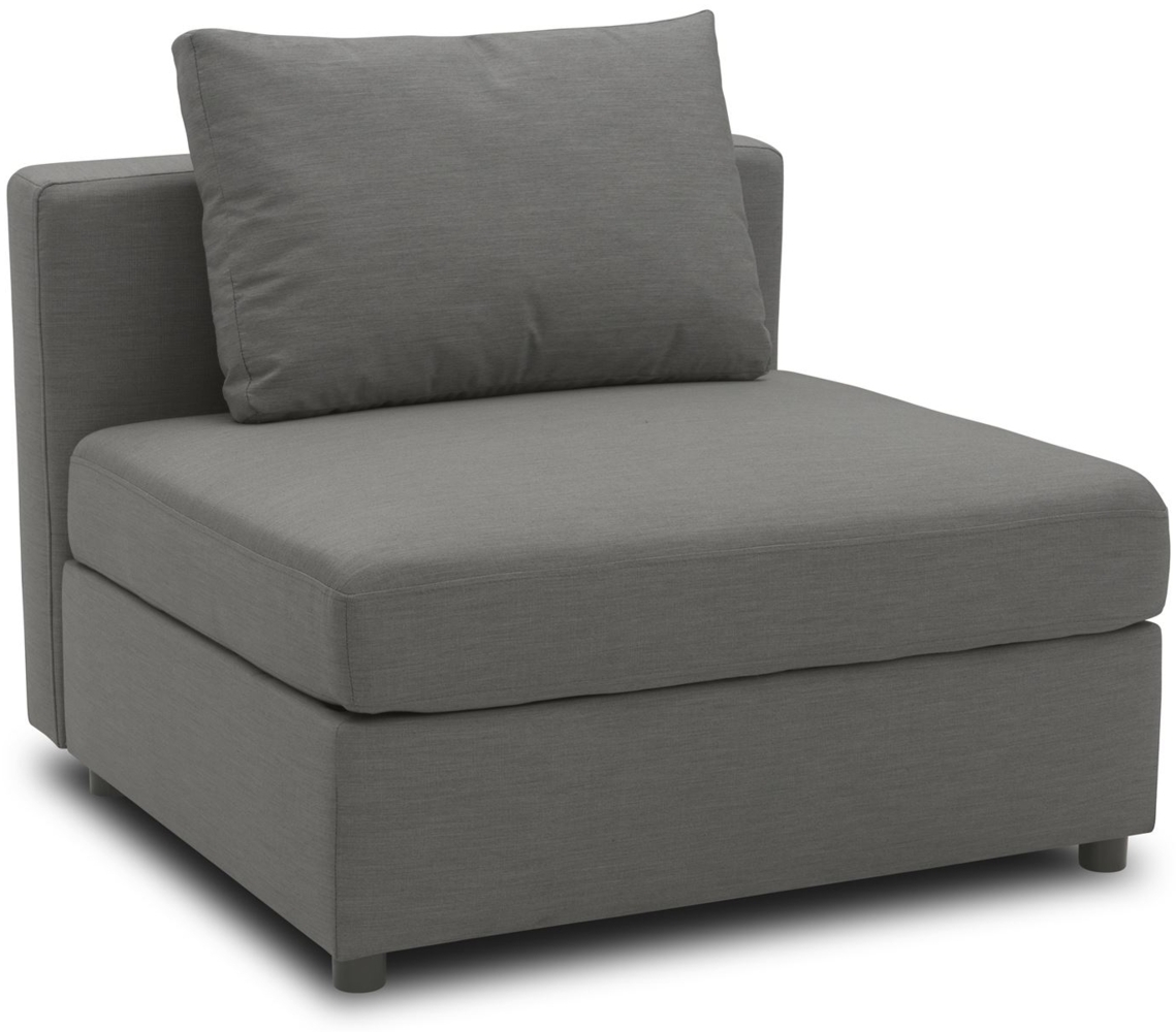 Gartenlounge Sessel Bozhana 92x67x96 mit Outdoorbezug in anthrazit Bild 1