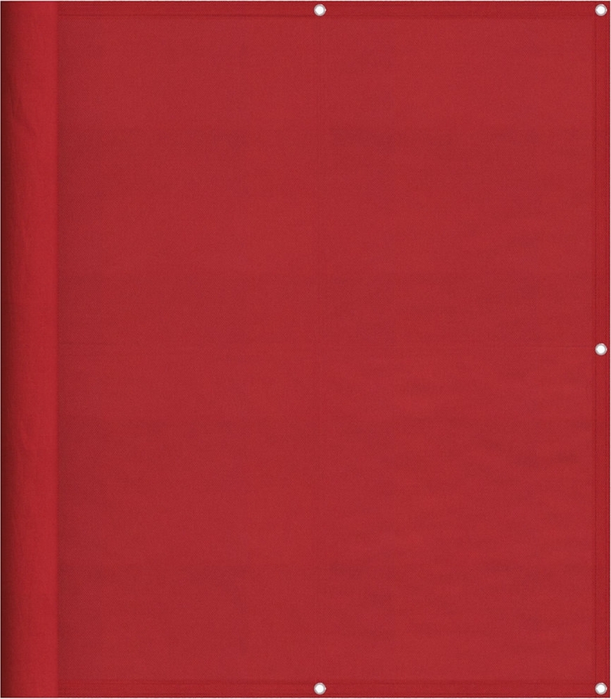 vidaXL Balkon-Sichtschutz Rot 120x800 cm 100% Polyester-Oxford 42002136 Bild 1