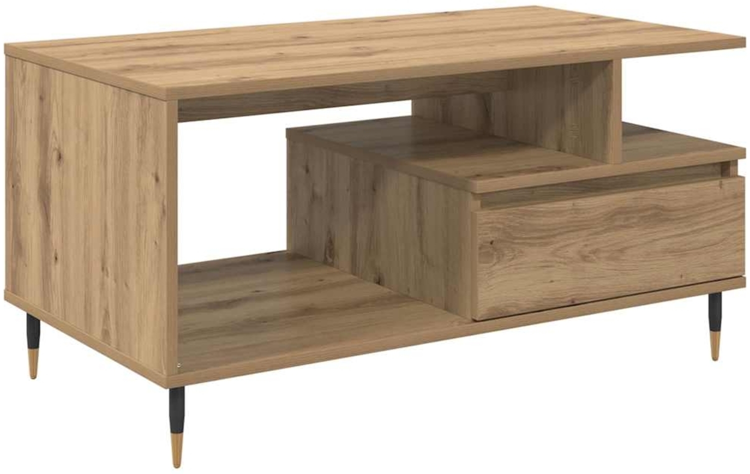 vidaXL Couchtisch Artisan-Eiche 90 x 49 x 45 cm Holzwerkstoff 882706 Bild 1