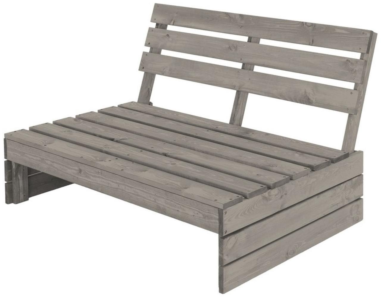 ECD Germany Gartenbank Holzbank 3-Sitzer aus Tannenholz massiv, robust & wetterfest, Sitzbank mit Rückenlehne 2x Adirondack Gartenstuhl Feuerschale Bank Bild 1