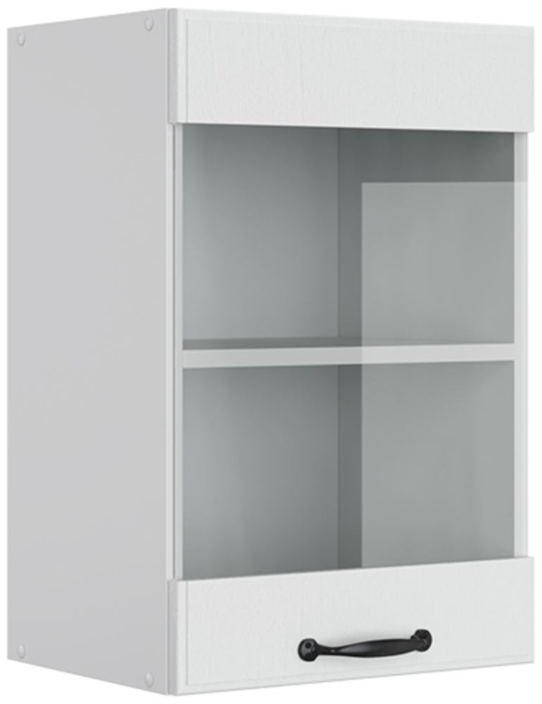 Vicco Küchenglasschrank Weiß Landhaus 40 cm, R-Line Bild 1