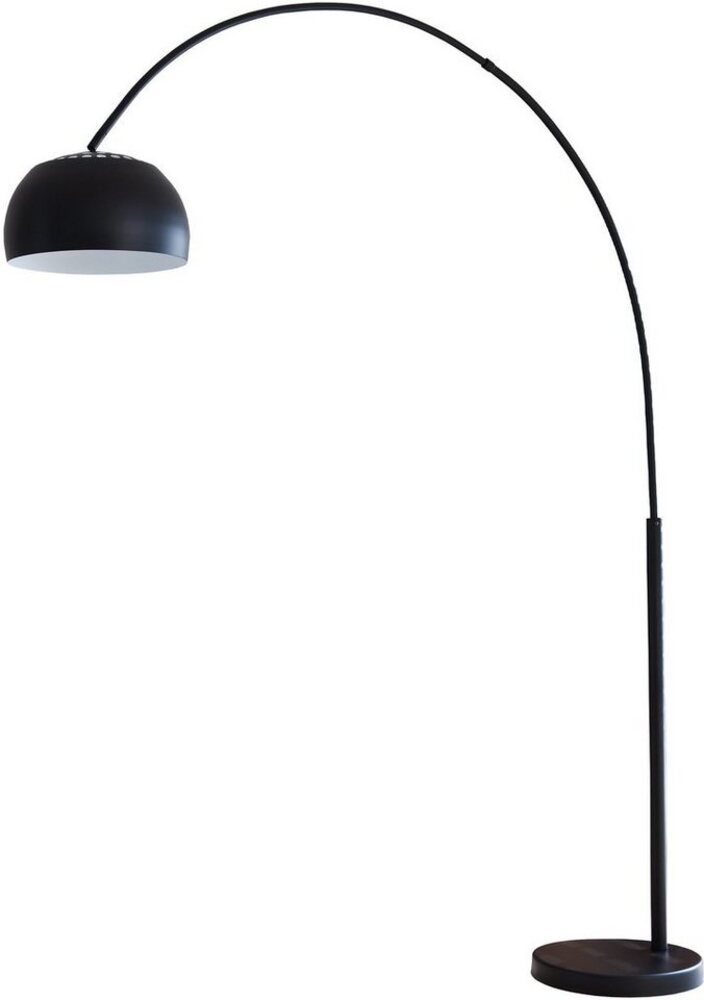 Bogenlampe Marmor und Metall Schwarz Bild 1