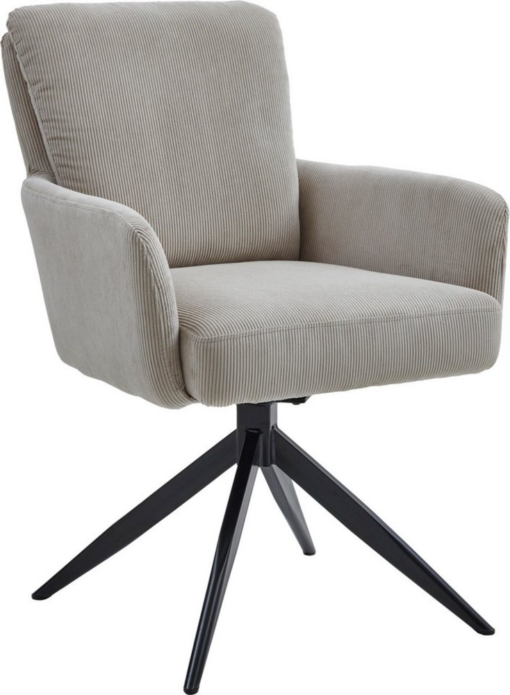 NIEHOFF SITZMÖBEL Esszimmerstuhl, Bezug Cord, Drehfunktion und Taschenfederkern, Sitzhöhe 49 Bild 1