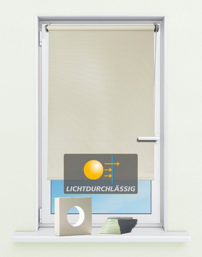 Seitenzugrollo Seitenzugrollo 'Ida', Lichtschutz, Klemmfix, ohne Bohren, Fixmaß, Kutti, Lichtschutz, ohne Bohren, Klemmfix, Sichtschutz, Sonnenschutz Bild 1