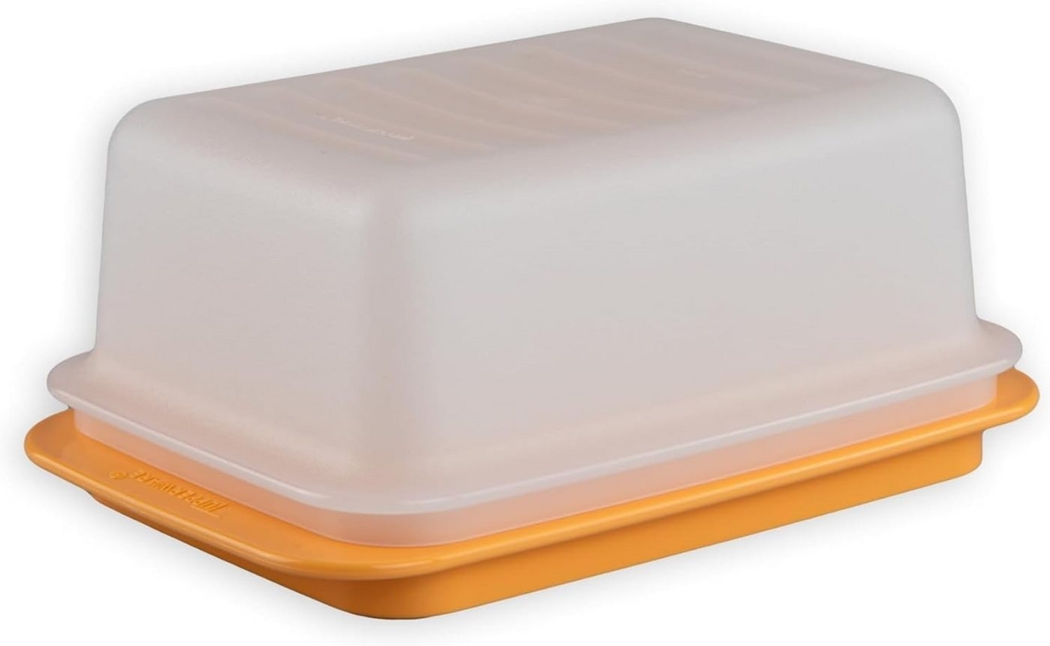 TUPPERWARE Vorratsdose TUPPERWARE Butterdose transparent/gelb Bild 1
