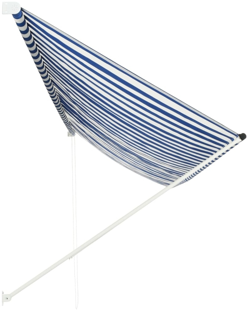 vidaXL Einziehbare Markise 400 x 150 cm Blau und Weiß 143751 Bild 1
