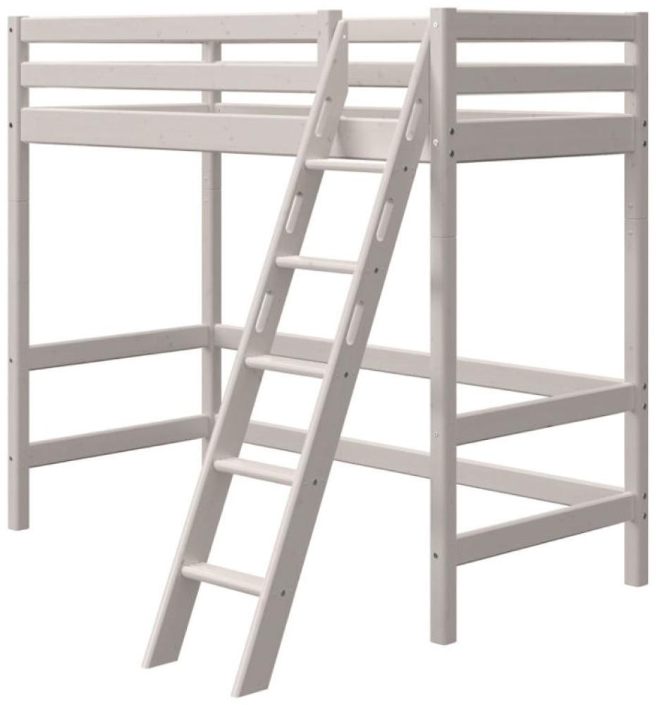 Flexa Classic Hochbett mit schräger Leiter Grau Bild 1